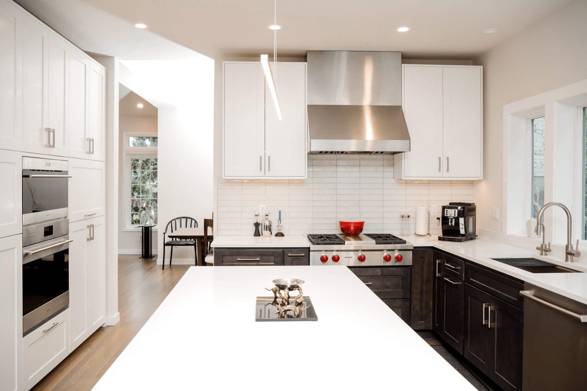 Two Tone Shaker With Modern Lines Kitchen Remodel in Bellevue, WA by Cabinets Core project photo 2